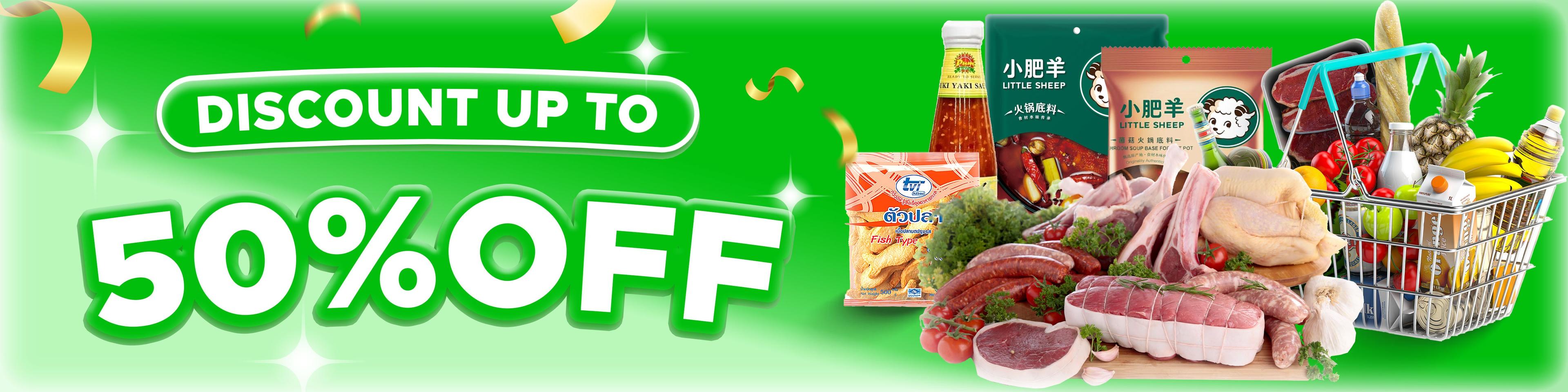 Discount up to 50% off